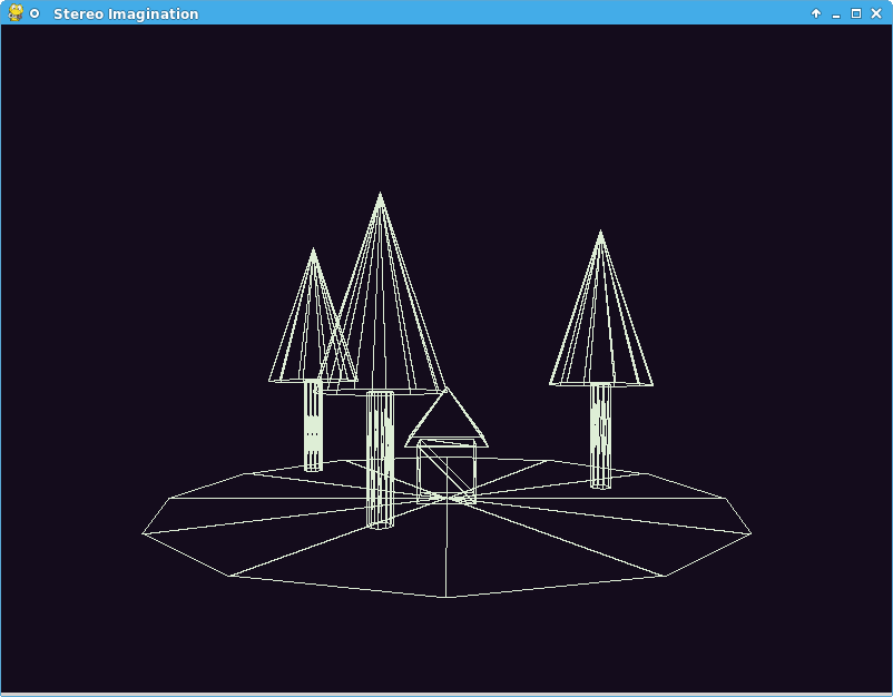 (Screenshot depicting the 3D model of a futuristic aircraft rendered as wireframe.)